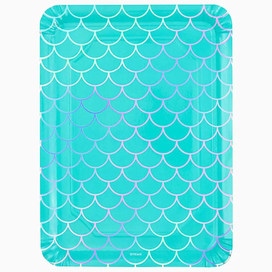 Bandeja  Cartón Rectangular La Sirenita 25x34cm 2uds