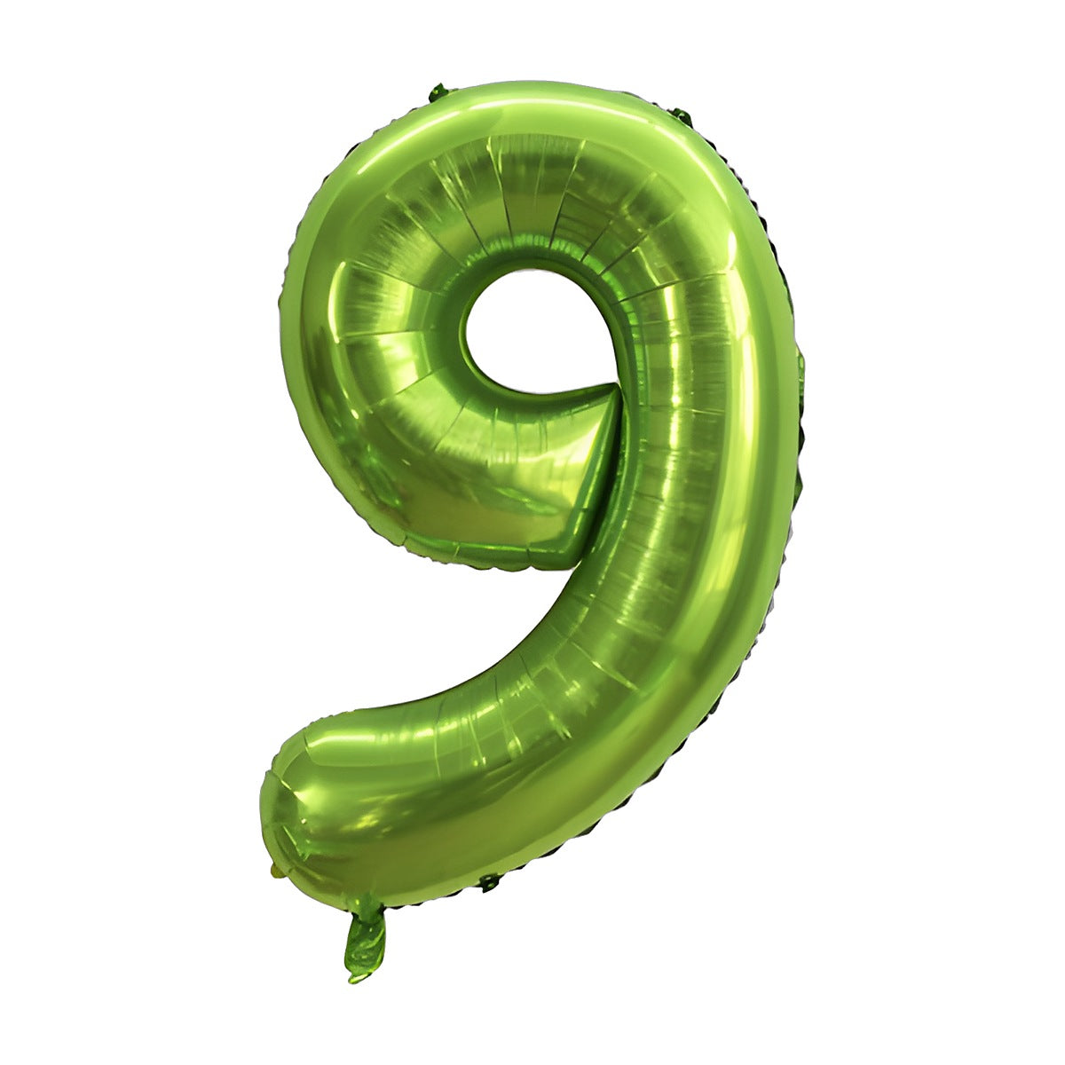 Globo Foil Número Gigante 100 cm (40") Verde Brillante 9