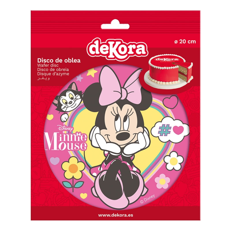 Oblea Comestible Minnie para Tarta | deKora 20cm