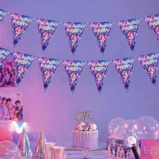 Banderines K-Pop Party 10 uds 3 m