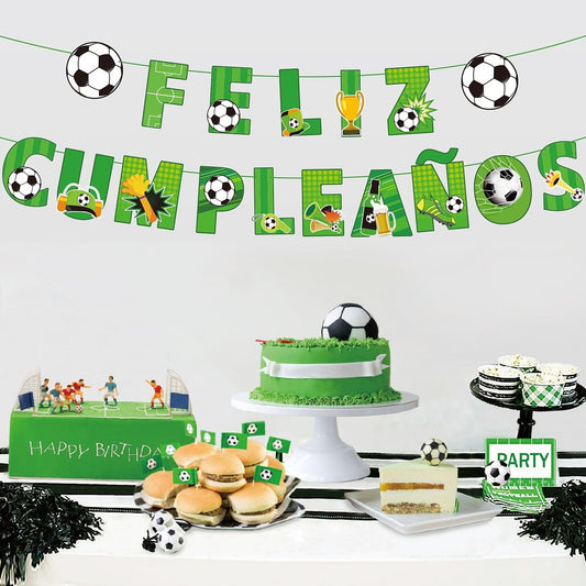 Guirnalda Feliz Cumpleaños Fútbol 3,5 m