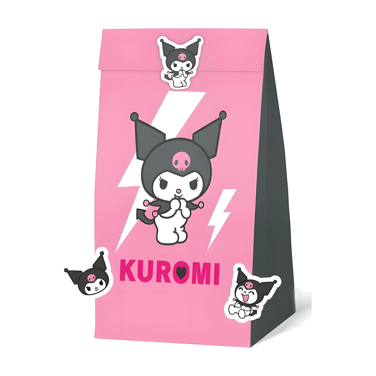 Bolsas de Papel Kuromi 12x20x8 cm 4 uds