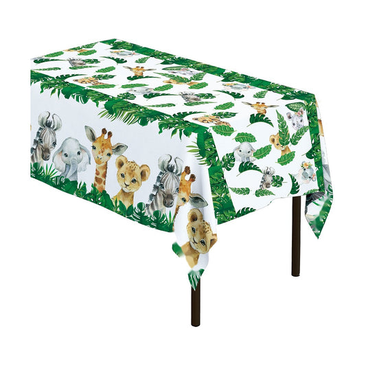 Mantel Plástico Selva Animales Bebé 137x274 cm