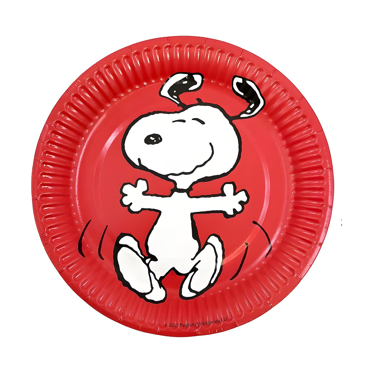 Platos Cartón Snoopy Rojo 18 cm 6 uds