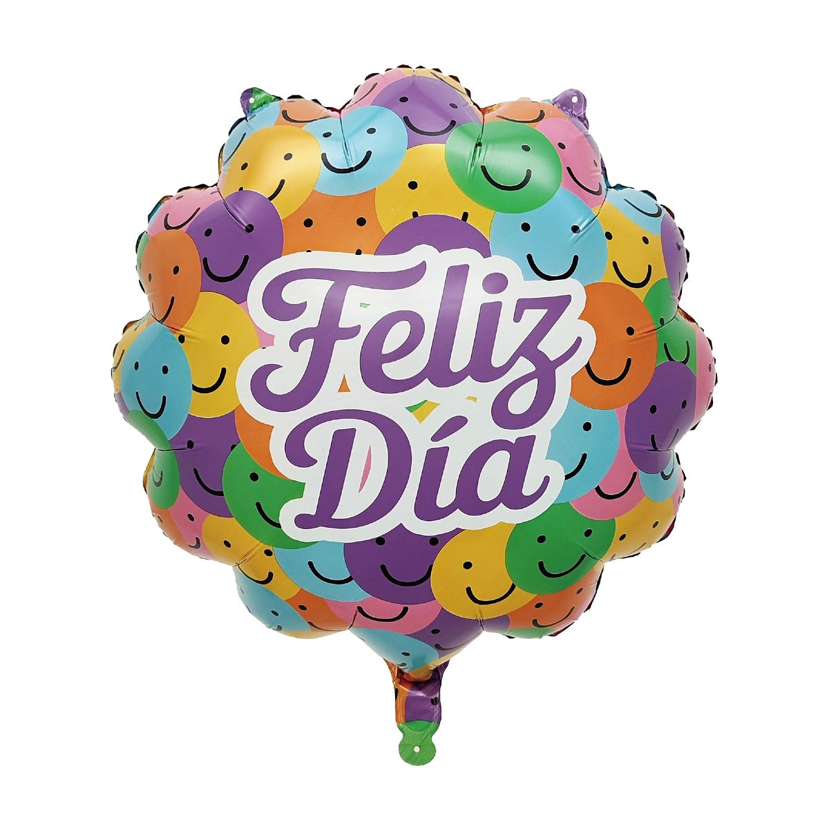 Globo Foil Feliz Día Caritas Sonrientes 54 x 59 cm