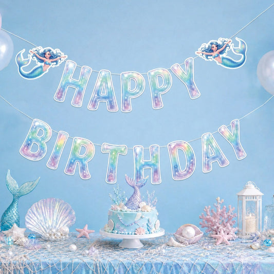 Guirnalda Happy Birthday Sirena 3 m