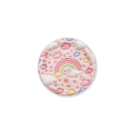 Set Vajilla Arcoíris y Nubes: Platos 6 uds, Servilletas 12 uds y Vasos 12 uds - Platos 18 cm
