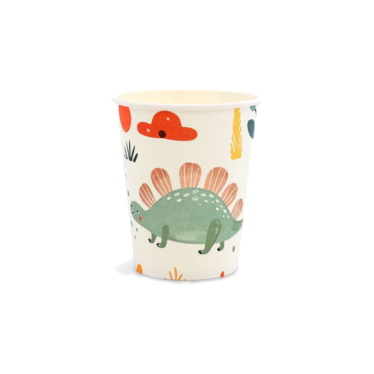 Set Vajilla Dinosaurios: Platos 6 uds, Servilletas 12 uds y Vasos 12 uds - Vasos