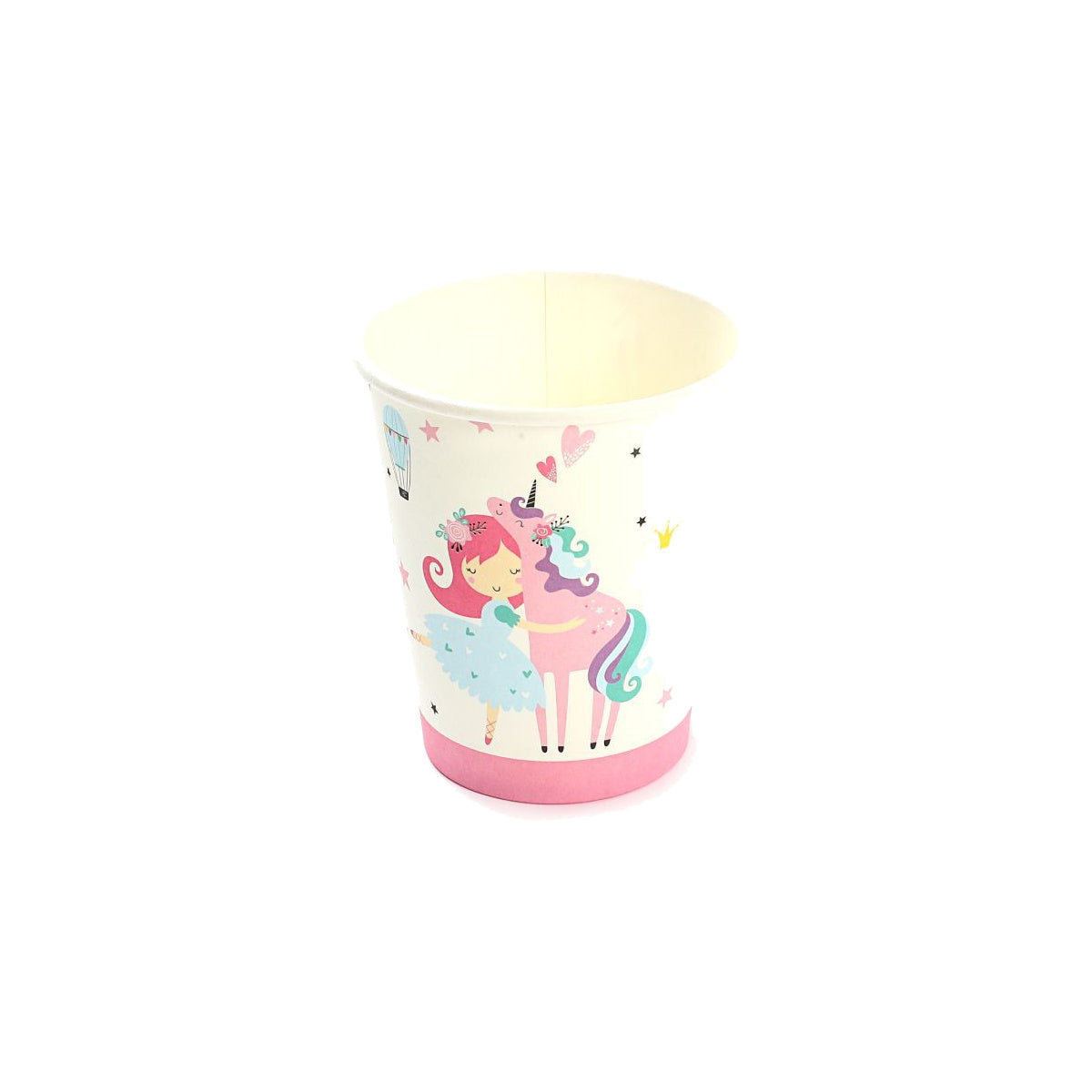 Set Vajilla Bailarinas y Unicornio: Platos 6 uds y Vasos 12 uds - Vasos