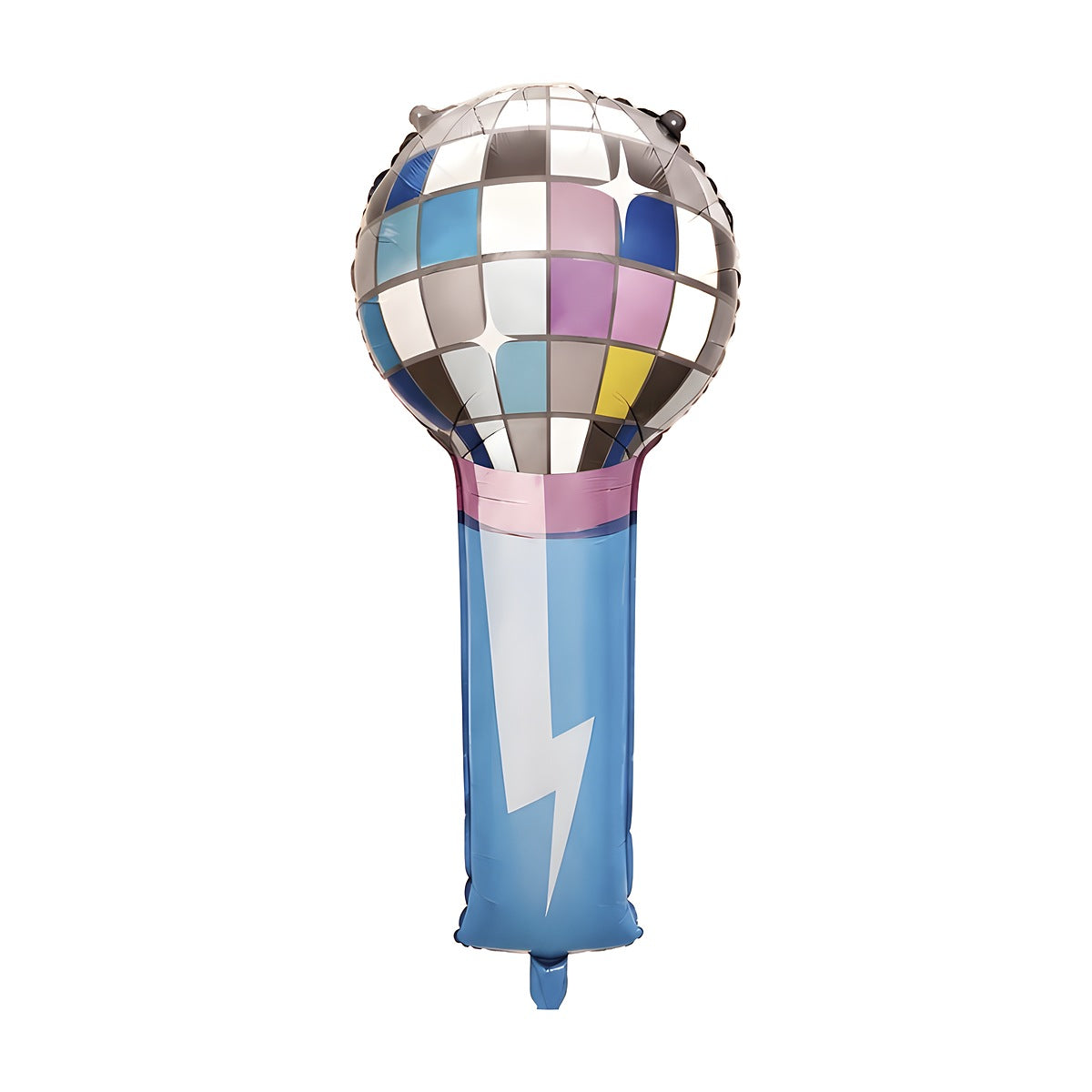 Globo Foil Micrófono Bola de Discoteca 41 x 90 cm