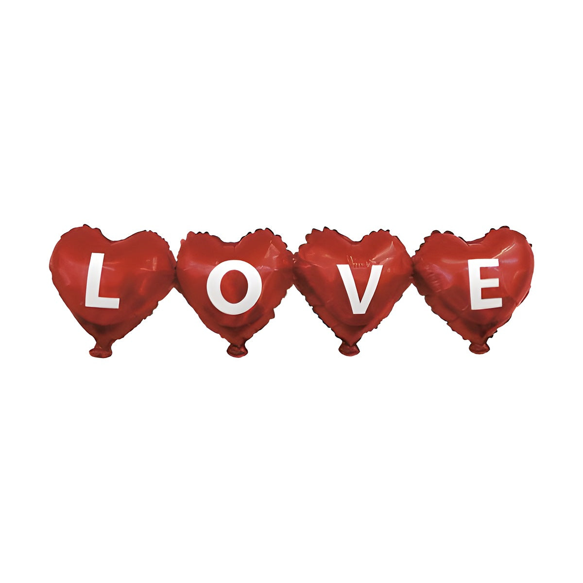 Guirnalda Globos Foil Corazones LOVE 25 x 98 cm