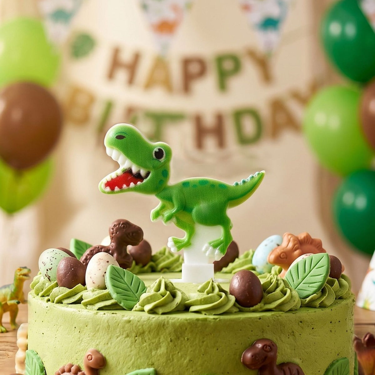 Vela Dinosaurio T-Rex Infantil 7 x 8,5 cm