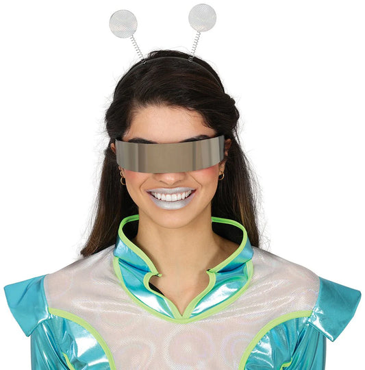 Gafas Plateadas Futuristas