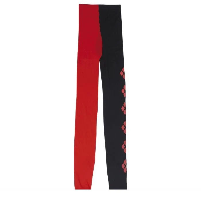 Pantys de Arlequina Roja y Negra Adulto